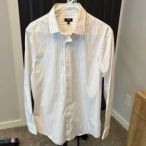 Express Men's Striped Dress Shirt Size Medium